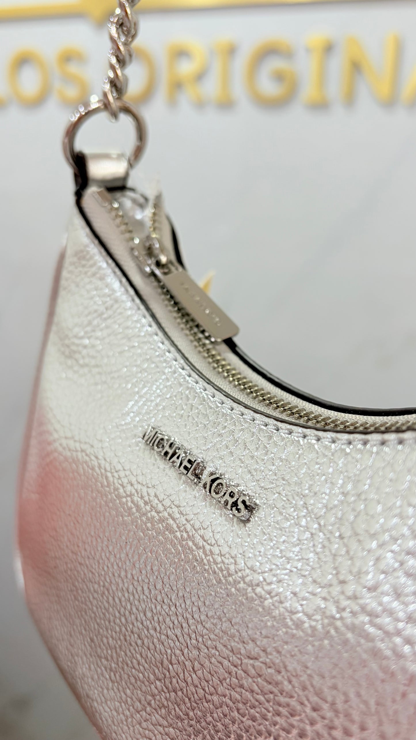 Bolsa Dama Plateada Michael Kors