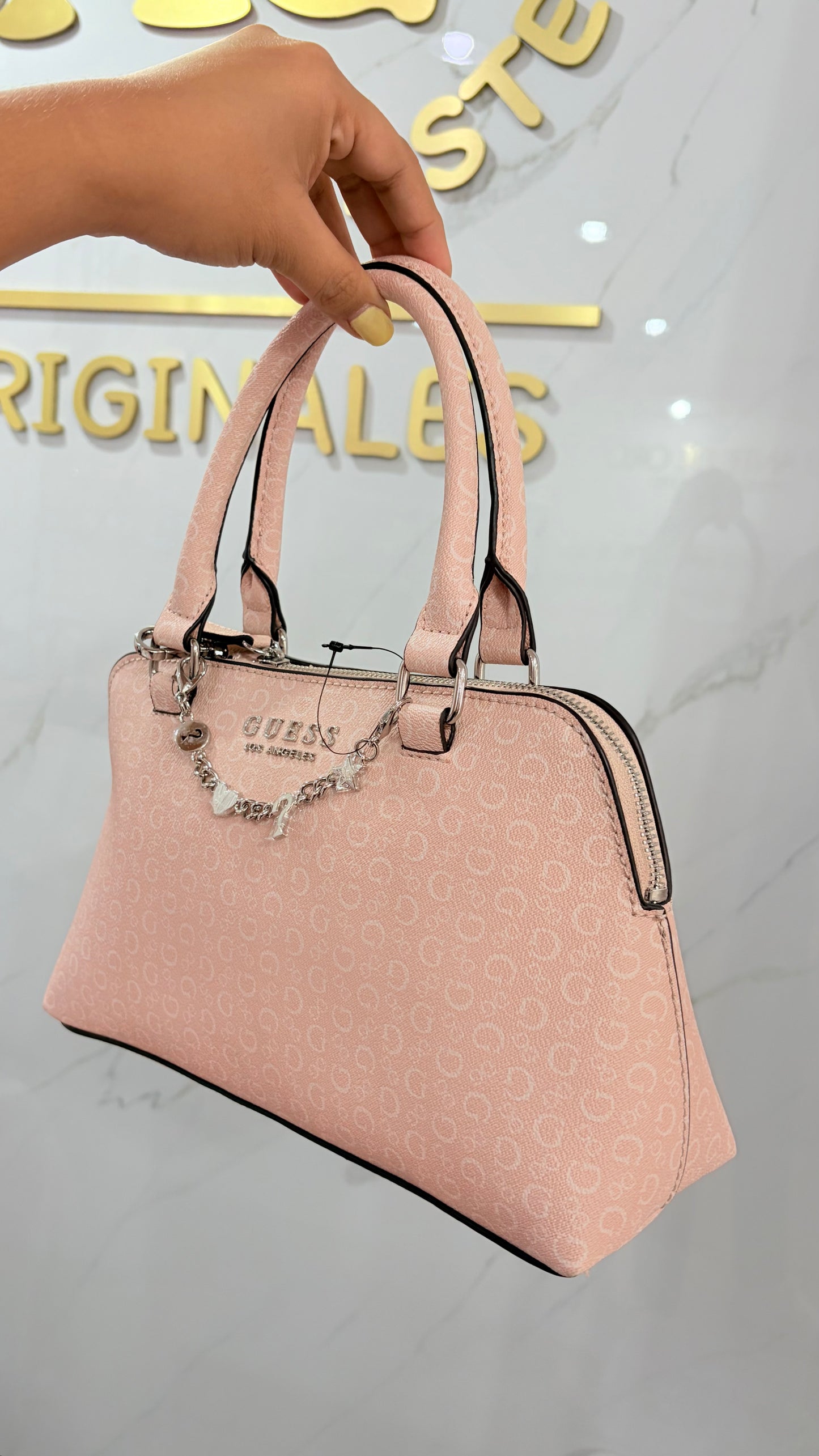 Bolsa Dama Crossbody Rosa Guess