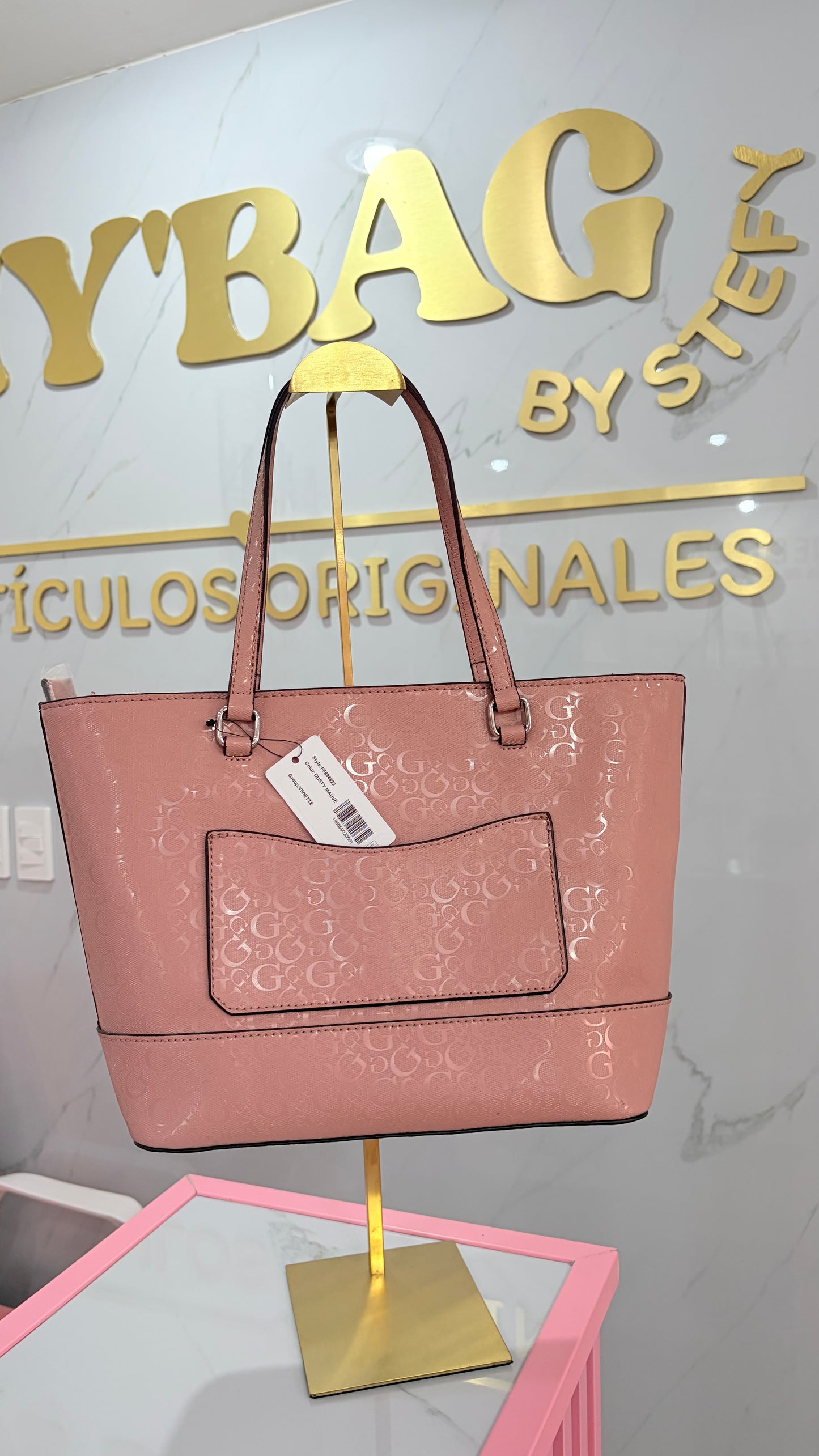Bolsa Dama Tote Nude Guess