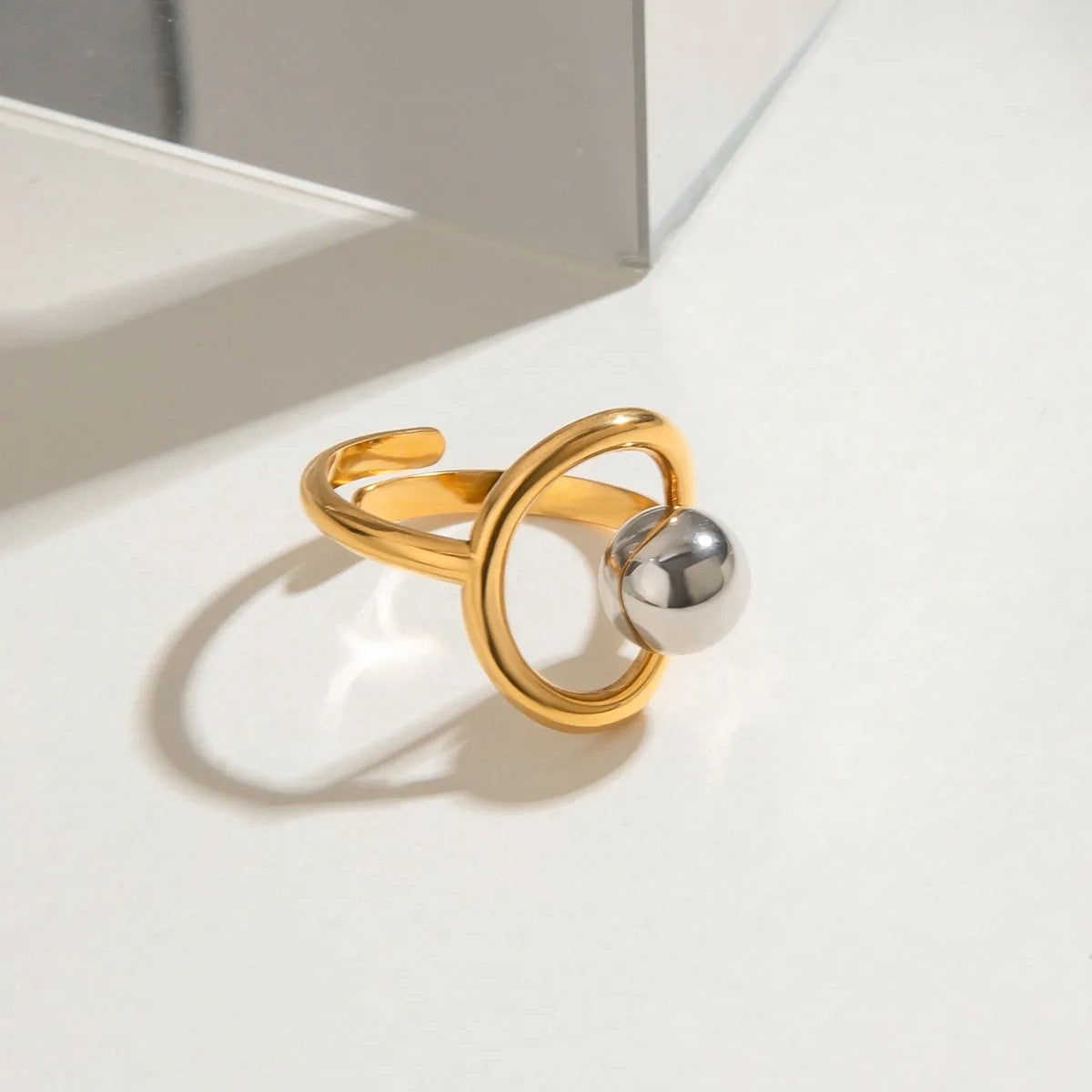Anillo Bicolor Ajustable