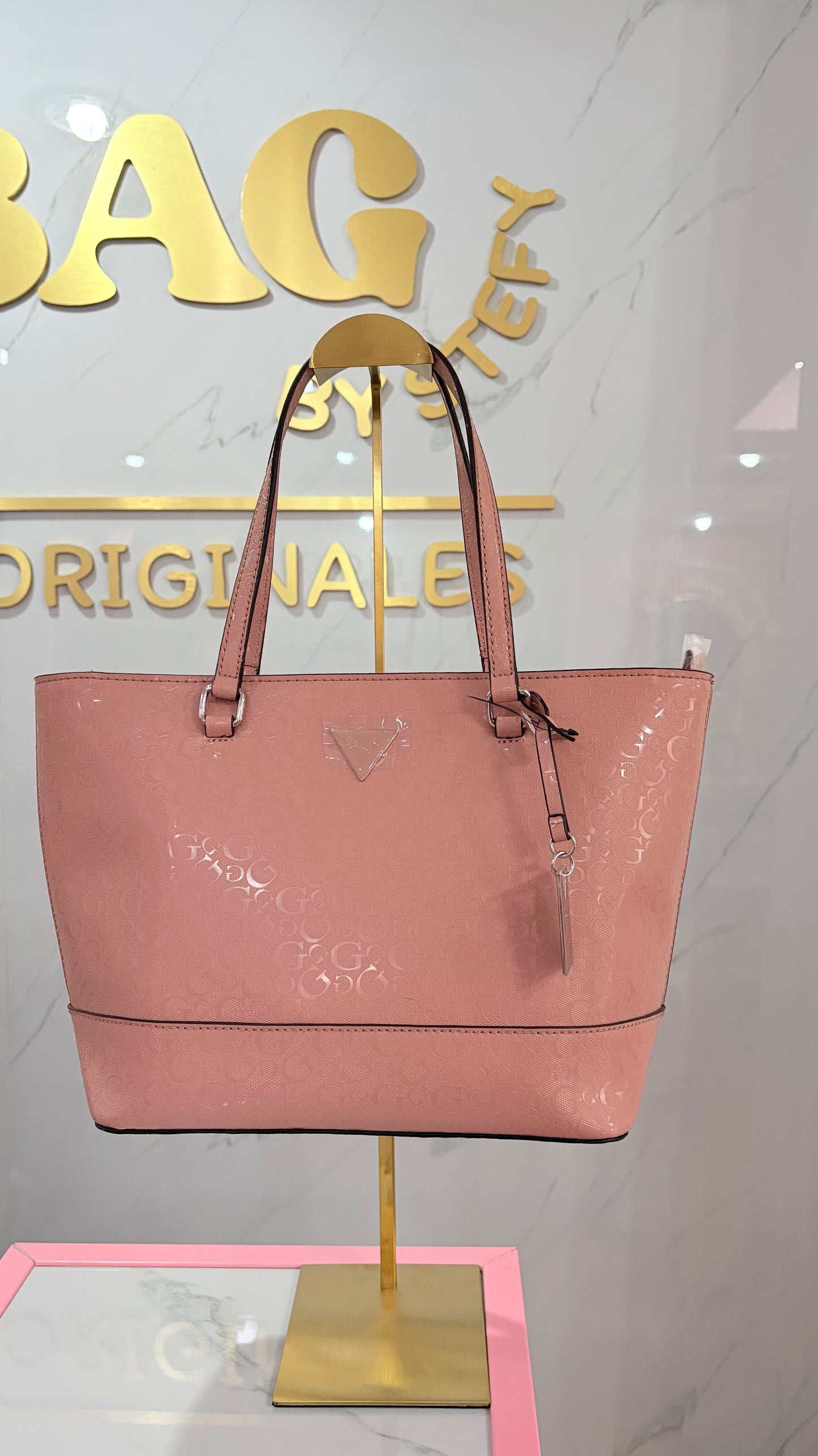 Bolsa Dama Tote Nude Guess