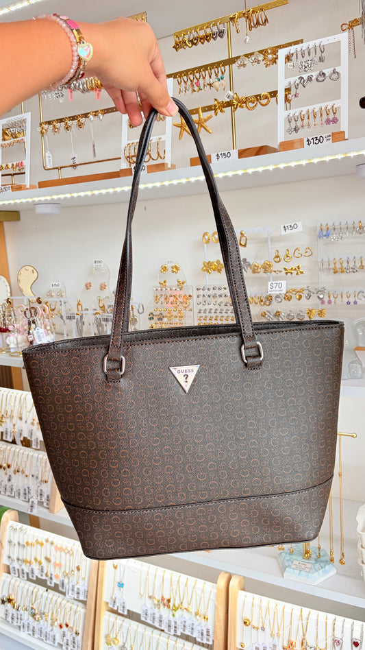 Bolsa Dama Chocolate Guess