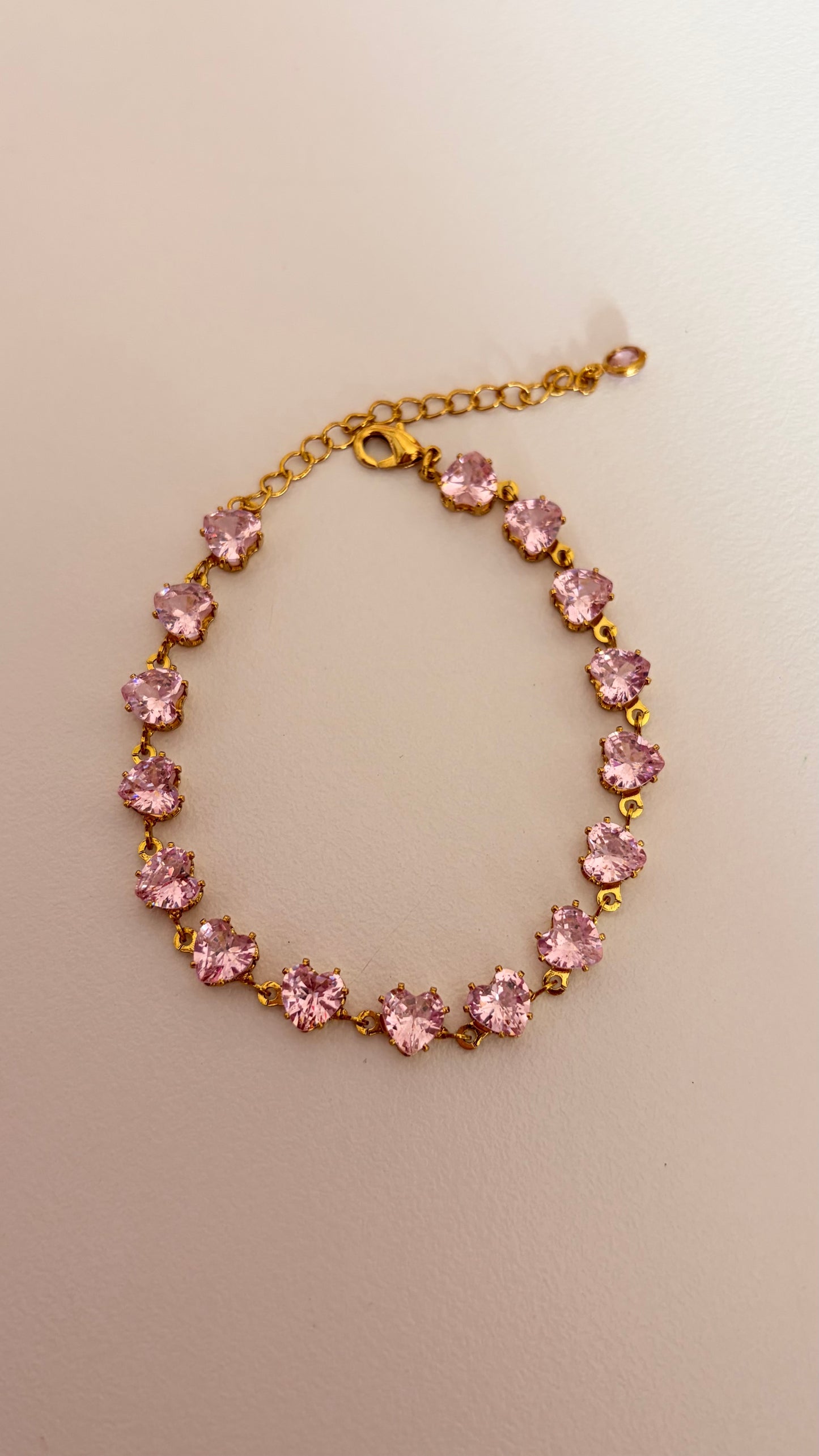 Pulsera Corazón Rosa