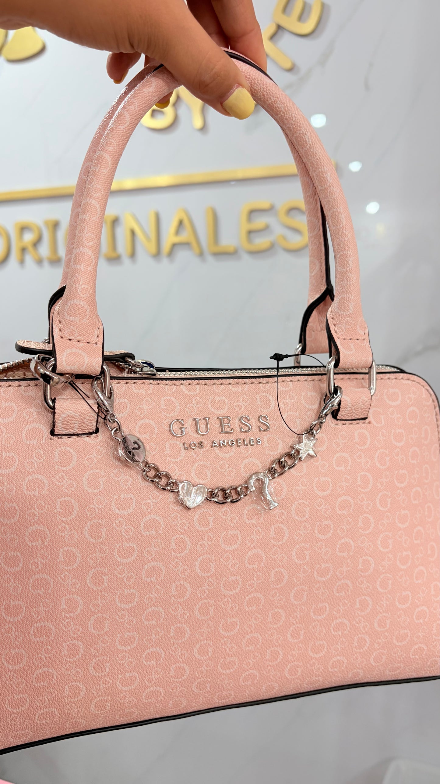 Bolsa Dama Crossbody Rosa Guess