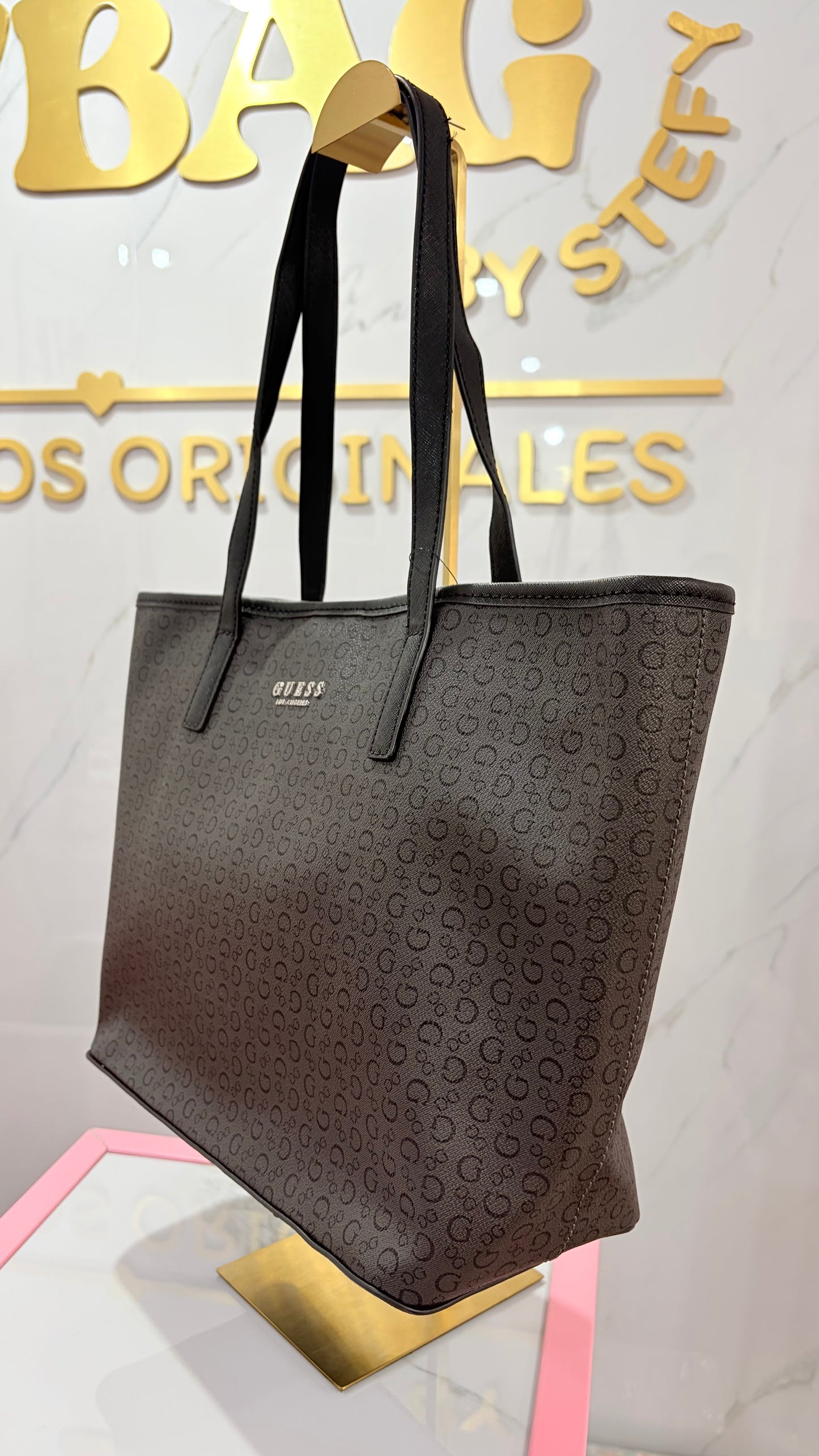 Bolsa Dama Tote Negra Guess