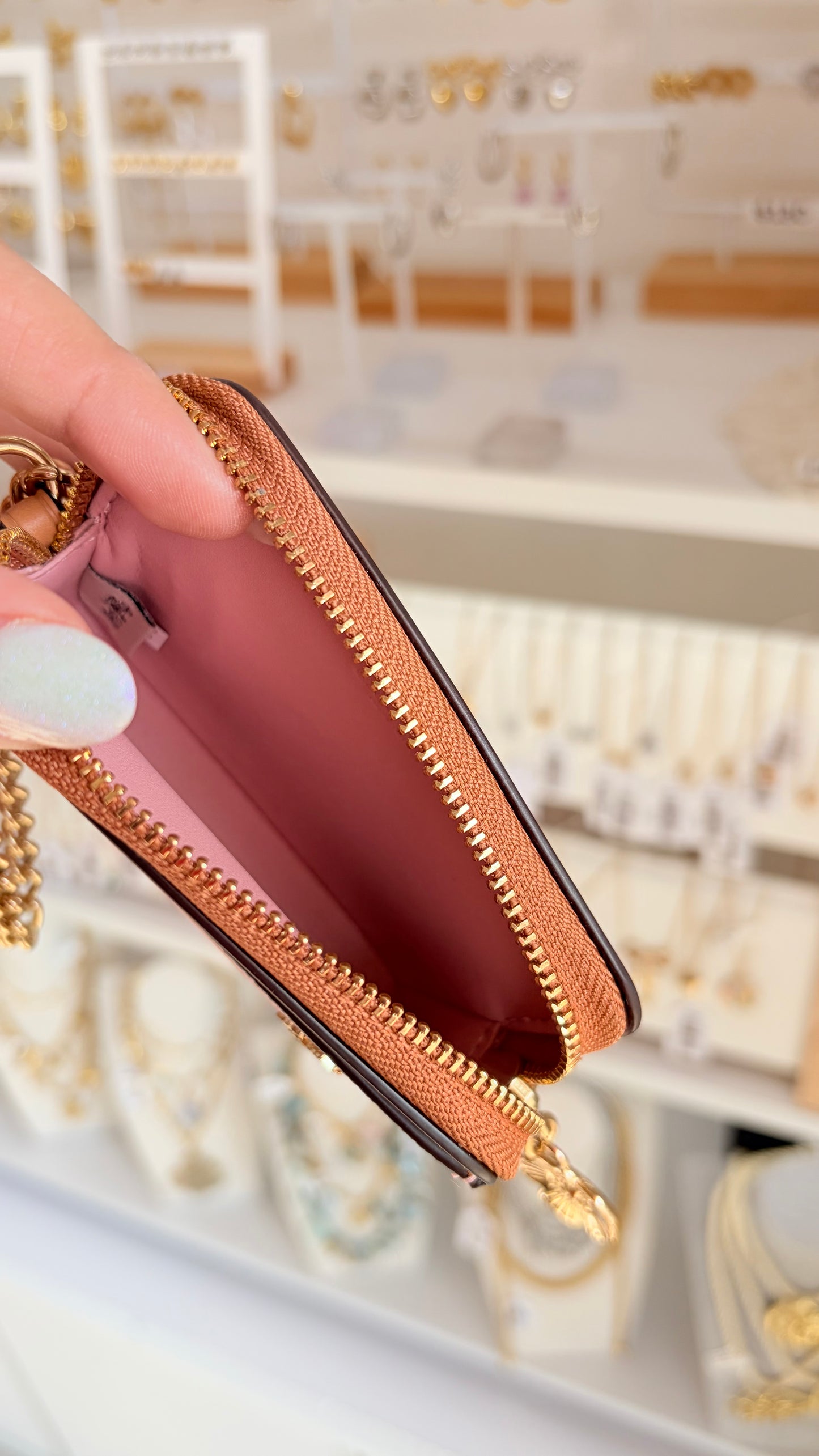 Zip Card Case Rosa Coach