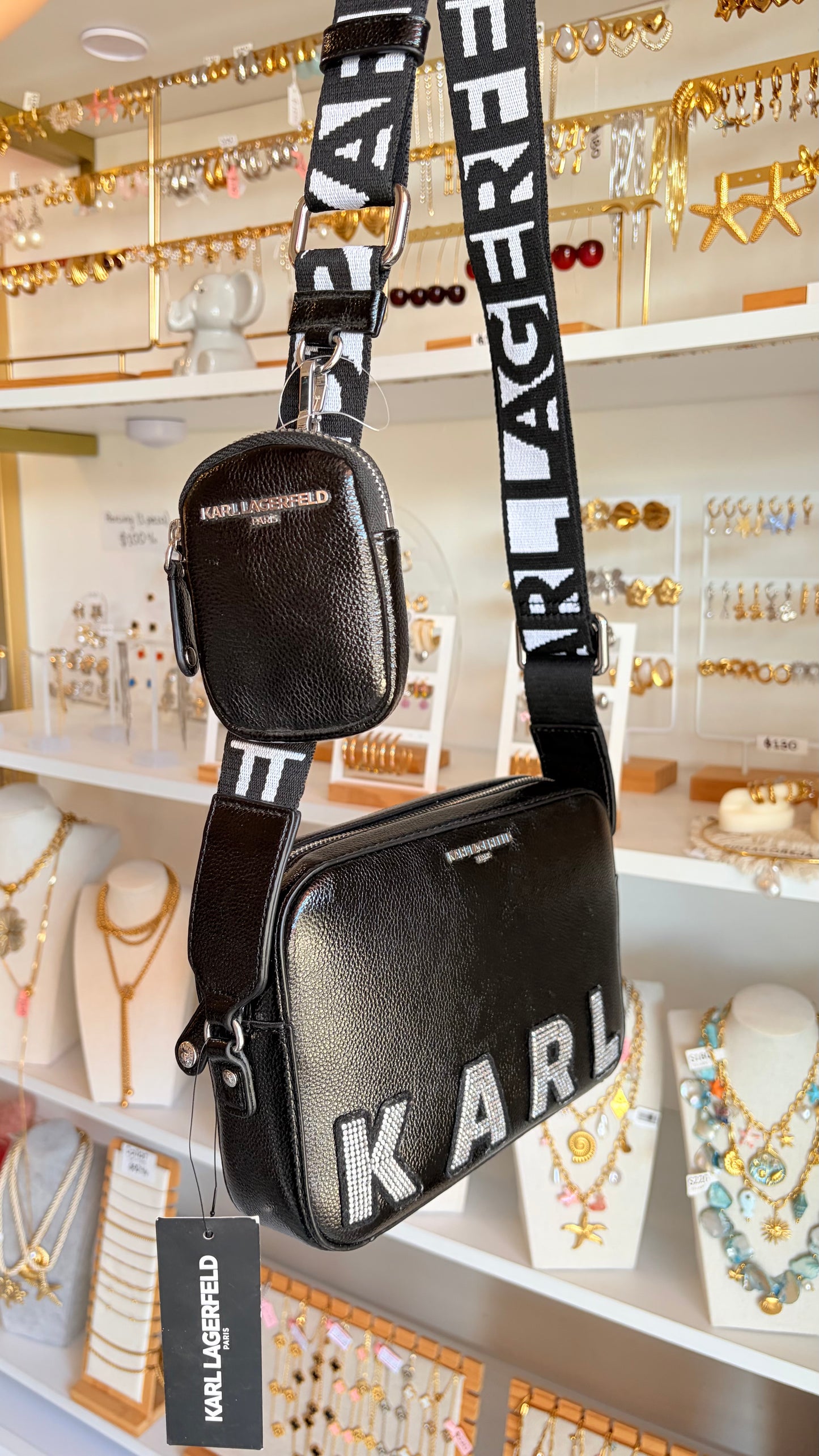 Bolsa Dama Negra Karl Lagerfeld