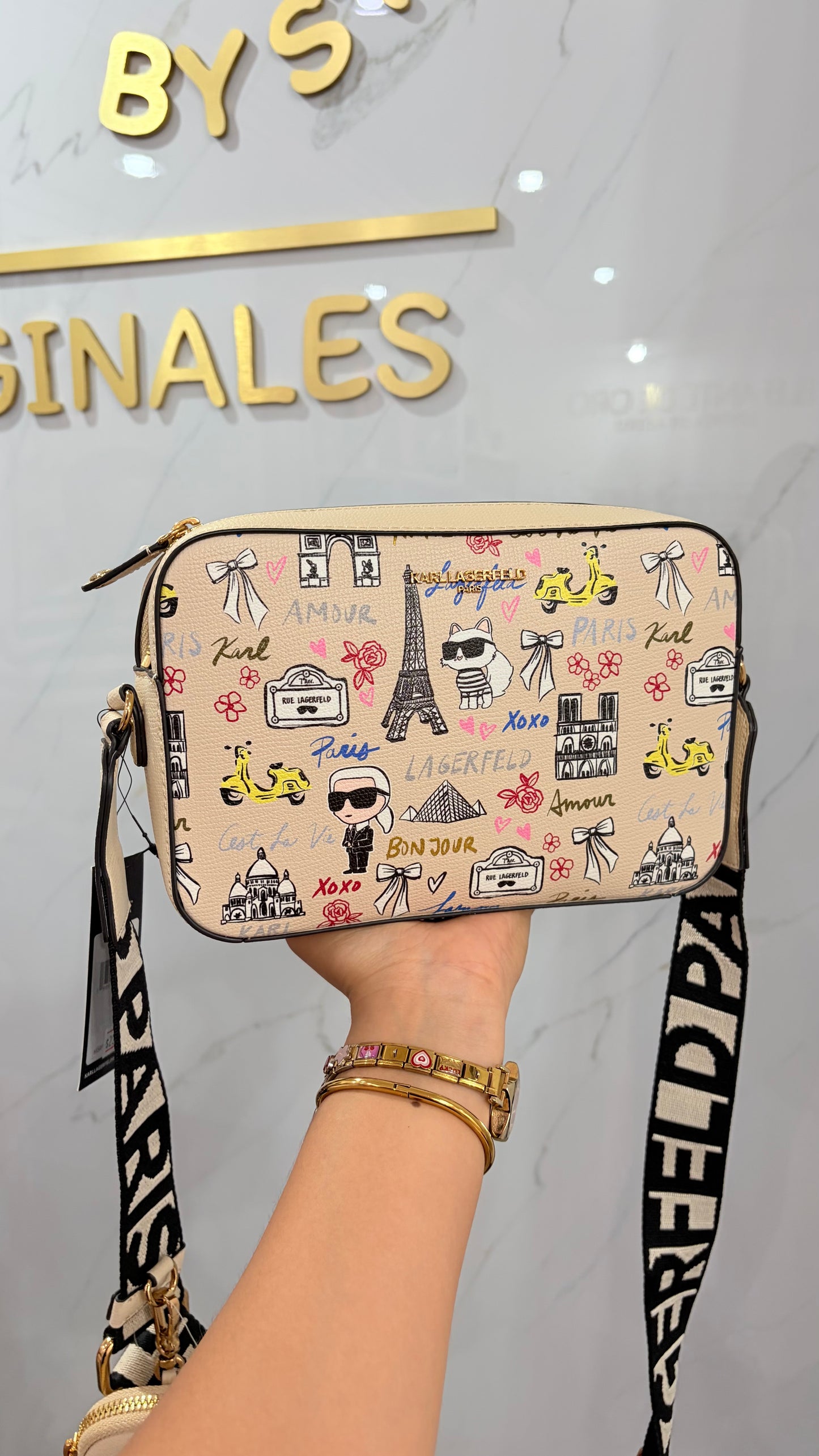 Bolsa Dama Beige Karl Lagerfeld