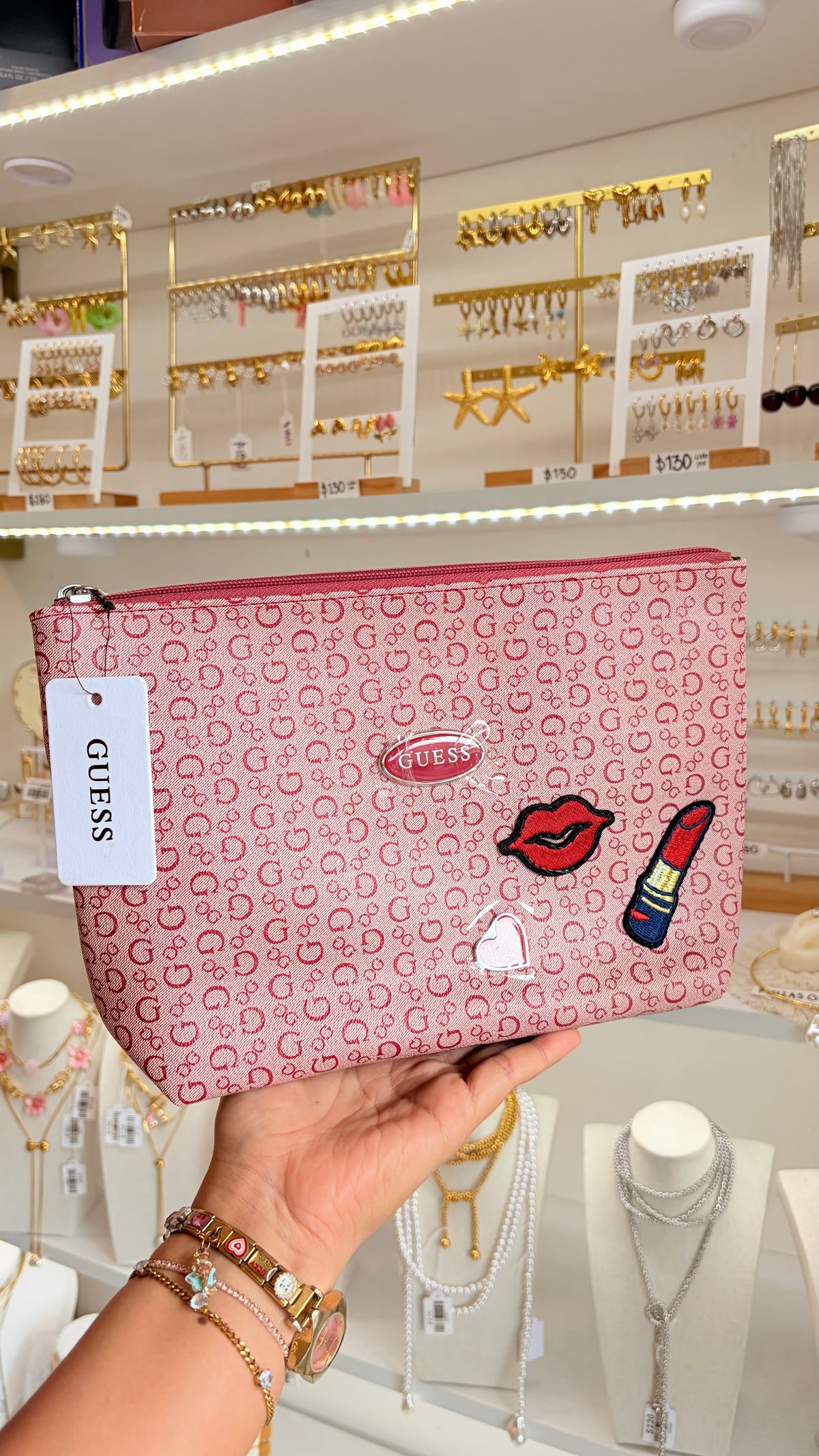 Cosmetiquera Roja Guess