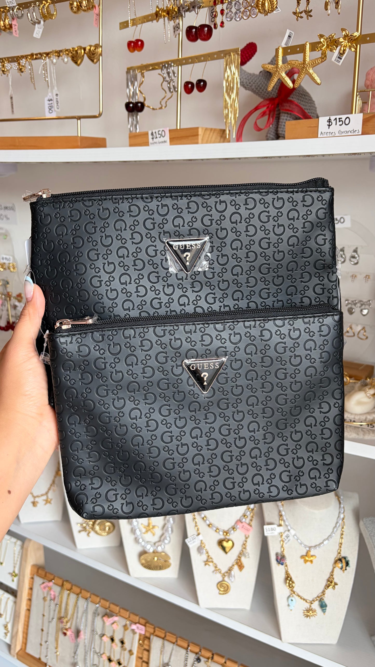Duo Cosmetiqueras Negras Guess