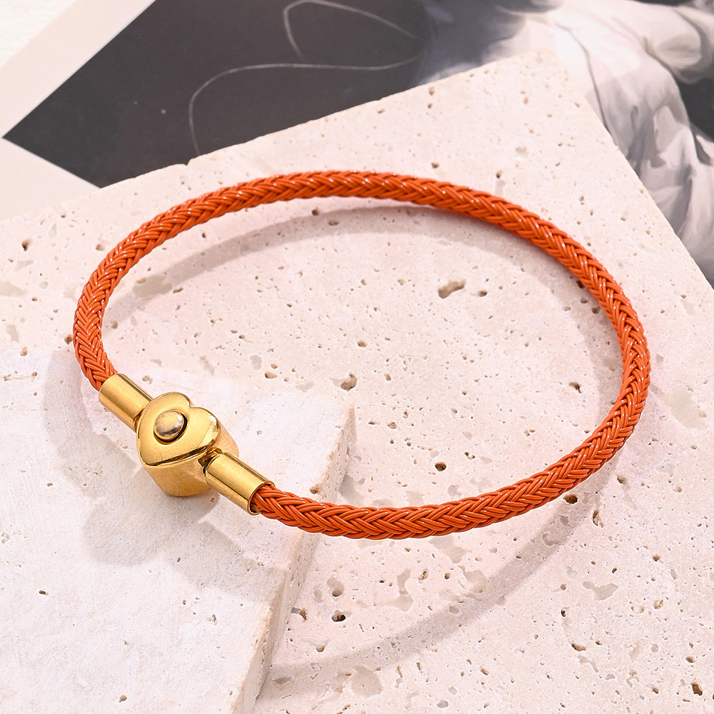 Pulsera Diana Rojo Anaranjado