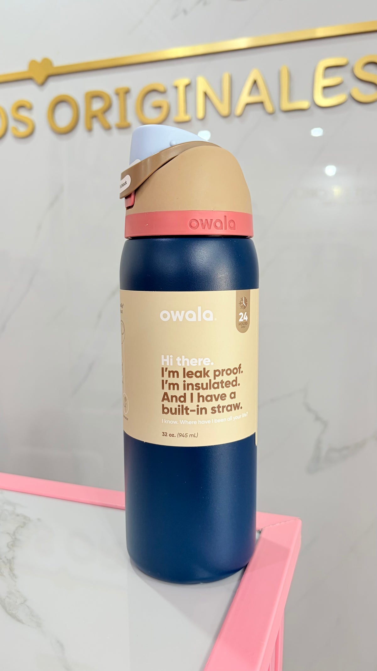 Termo Azul Y Rosa 945 ml Owala