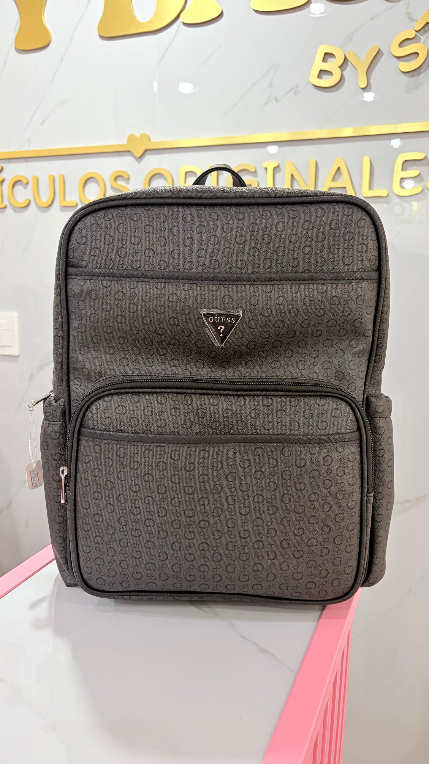 Mochila Pañalera Unisex Negra Guess