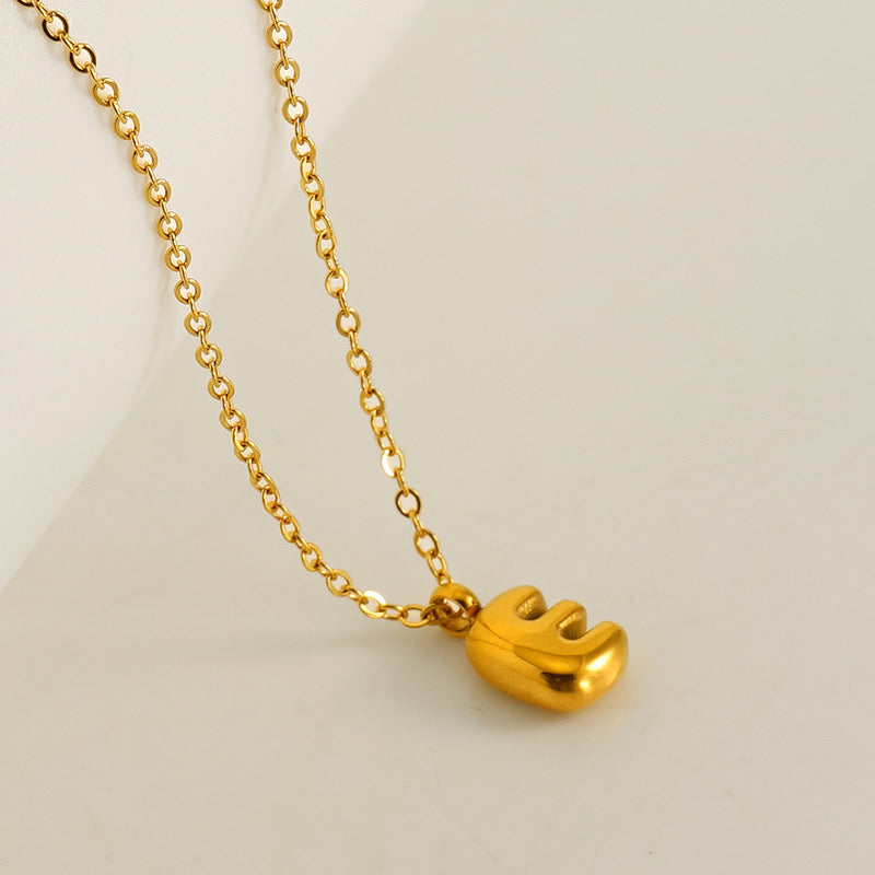 Collar Inicial Mini Dorado Acero