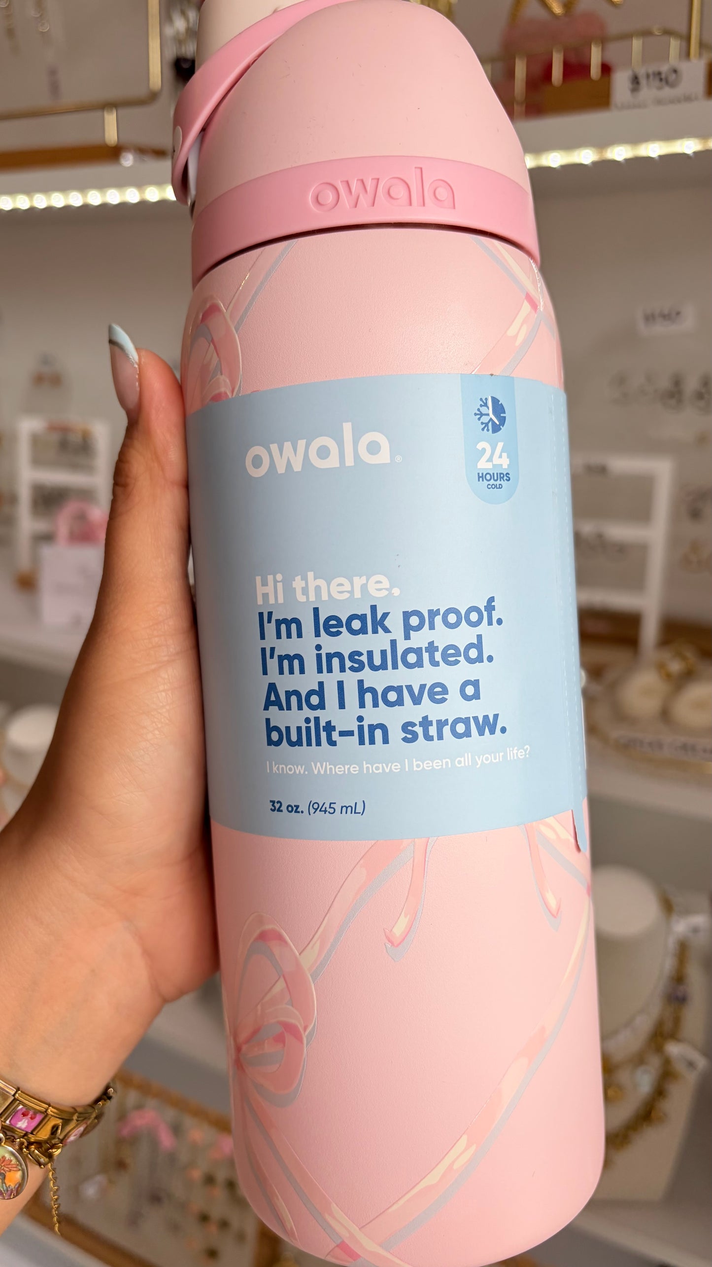 Termo Rosa Moños 945ml Owala