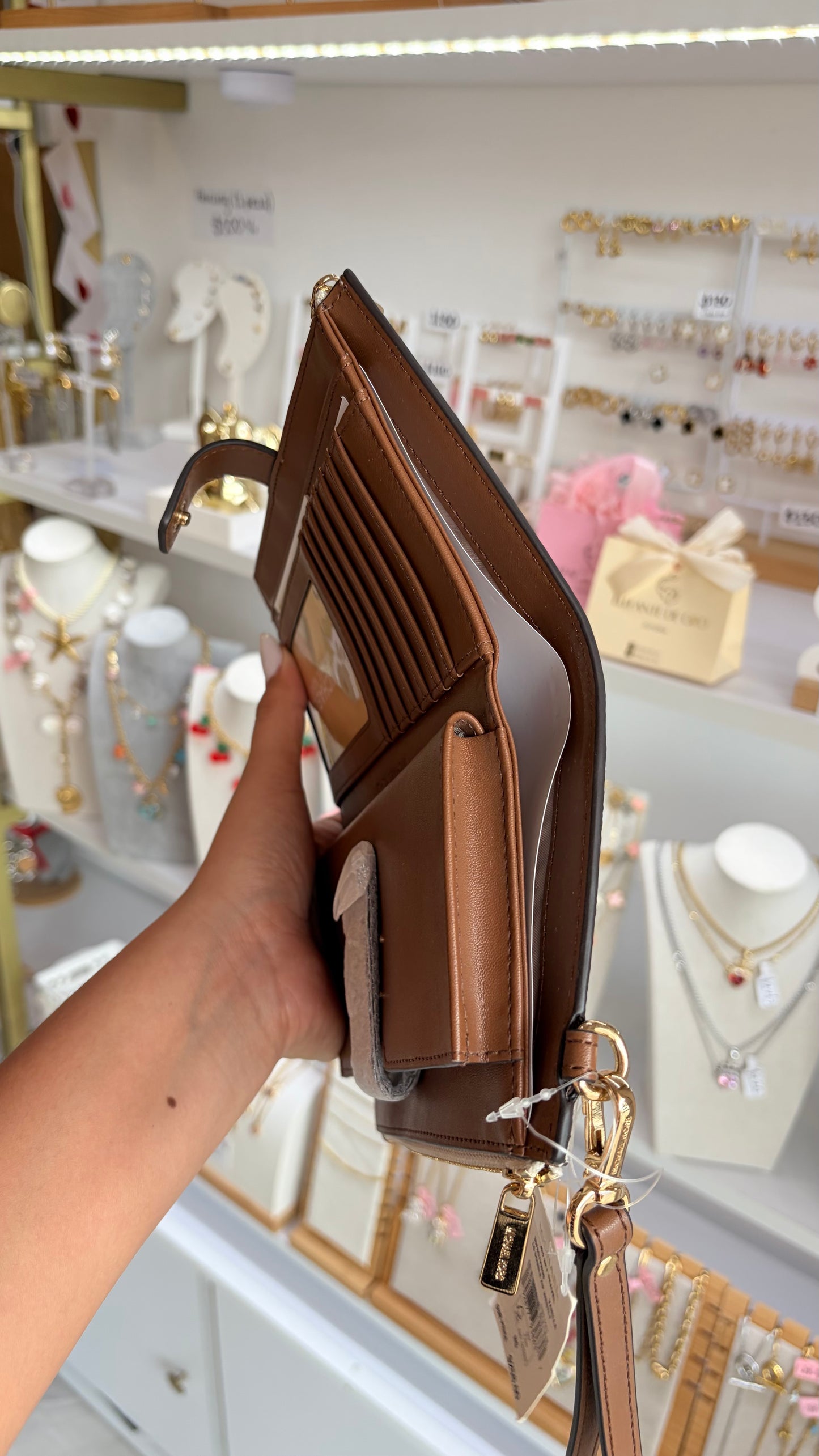 Cartera Dama Marrón Y Vainilla Michael Kors