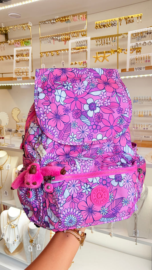 Mochila Rosa Grande Kippling