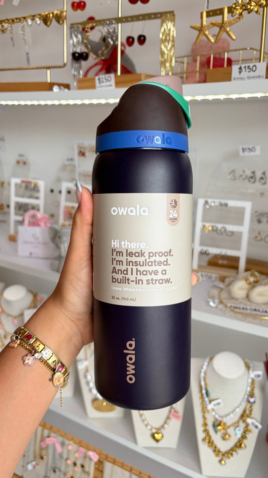 Termo Morado Oscuro Y Azul 945ml Owala