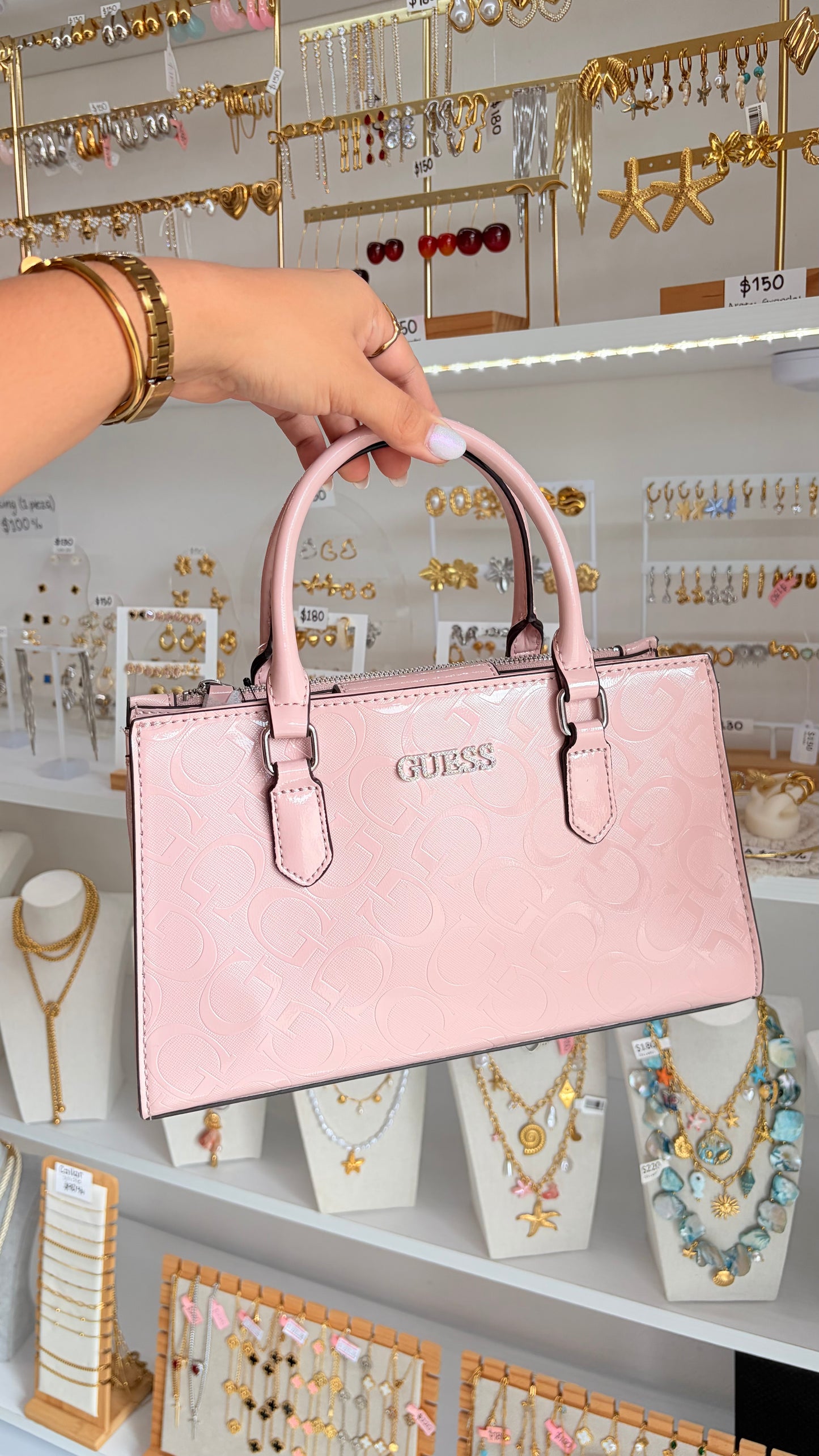 Bolsa Dama Tote Rosa Nude Guess