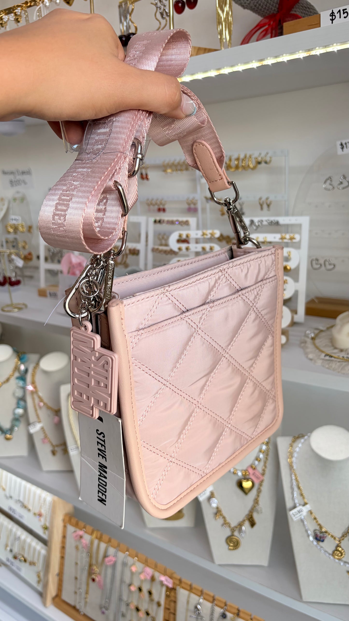 Bolso Dama Crossbody Rosa Steve Madden