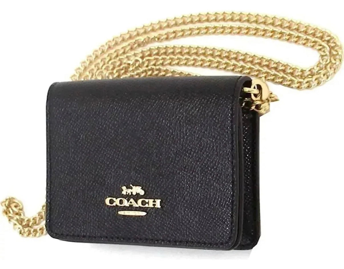 Mini Cartera Crossbody Dama Negra Coach