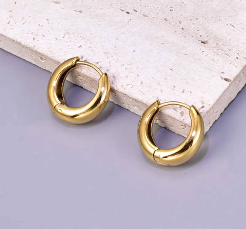 Arracadas Lissa 14mm Dorado