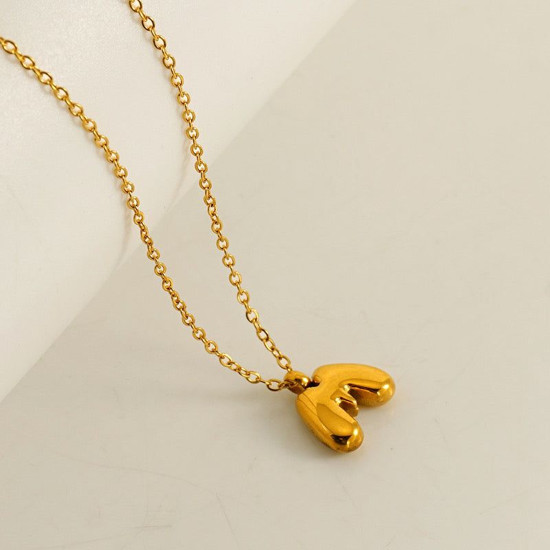 Collar Inicial Mini Dorado Acero