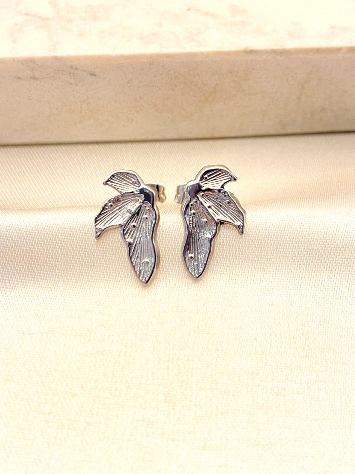 Aretes Hojas Haladas Chicos