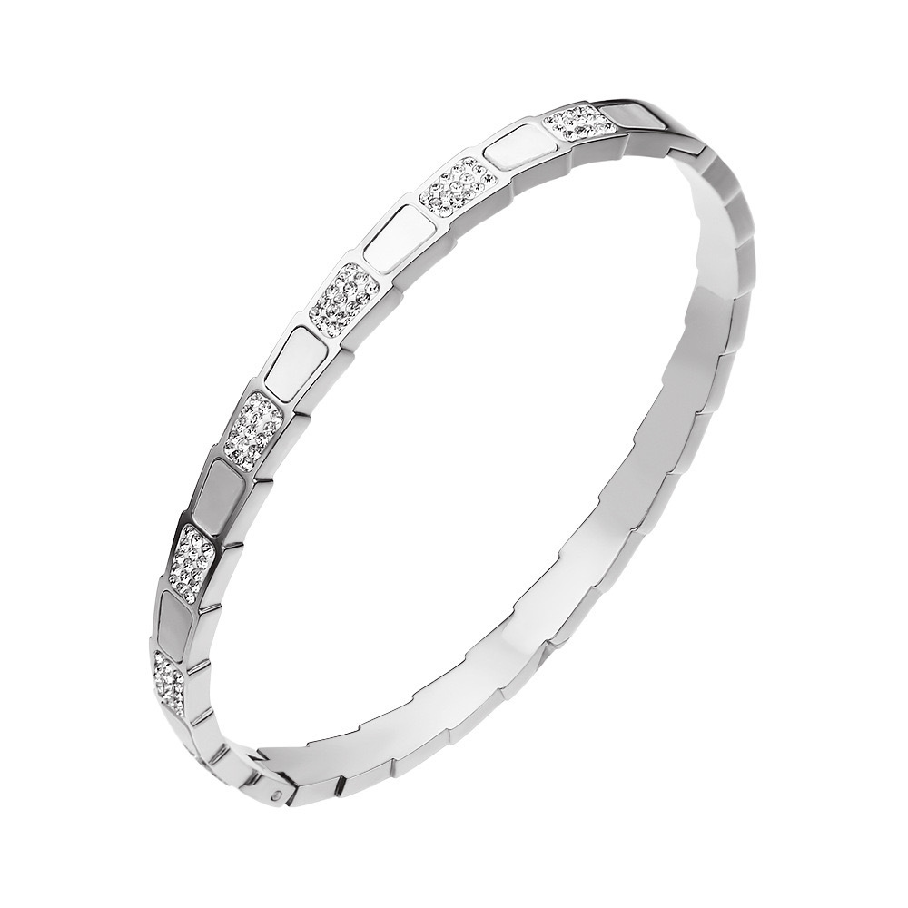 Brazalete Blanco Y Brillos