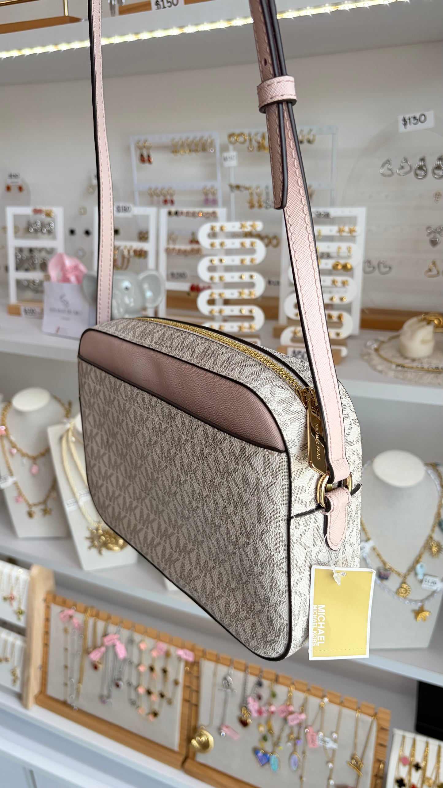 Bolsa Dama Crossbody Rosa Michael Kors