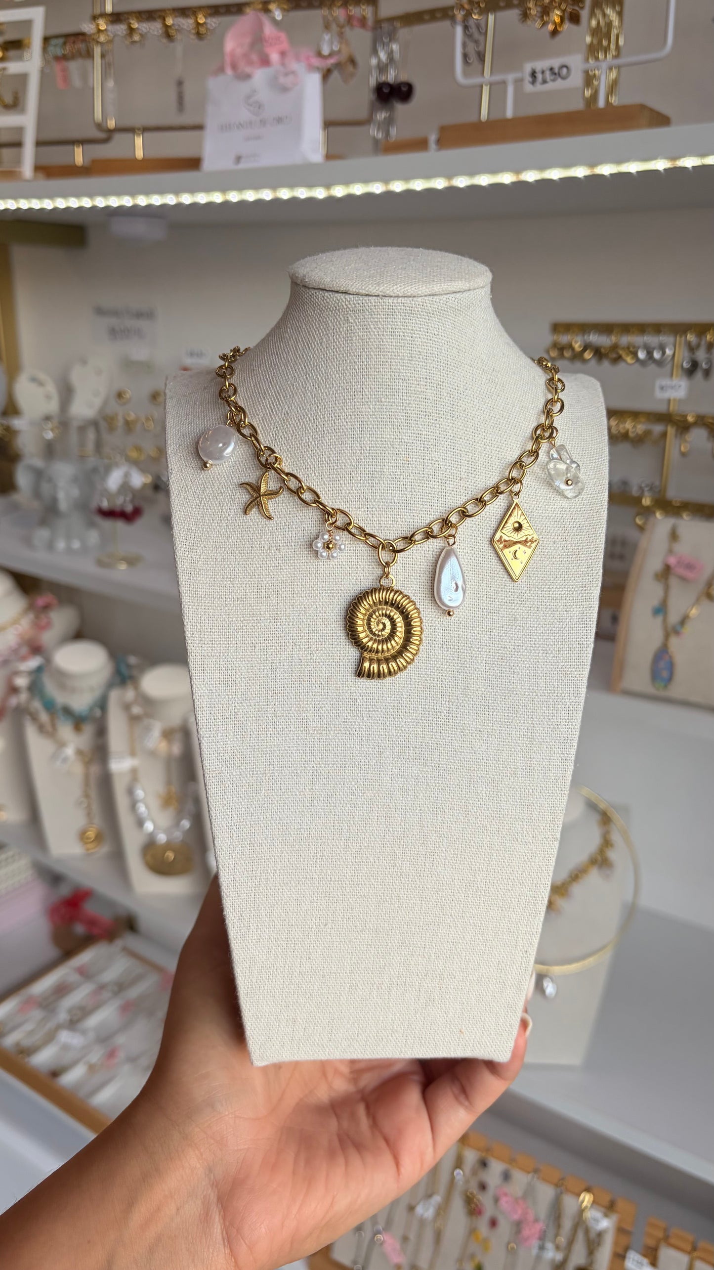 Collar Dijes Mar Maxi Concha