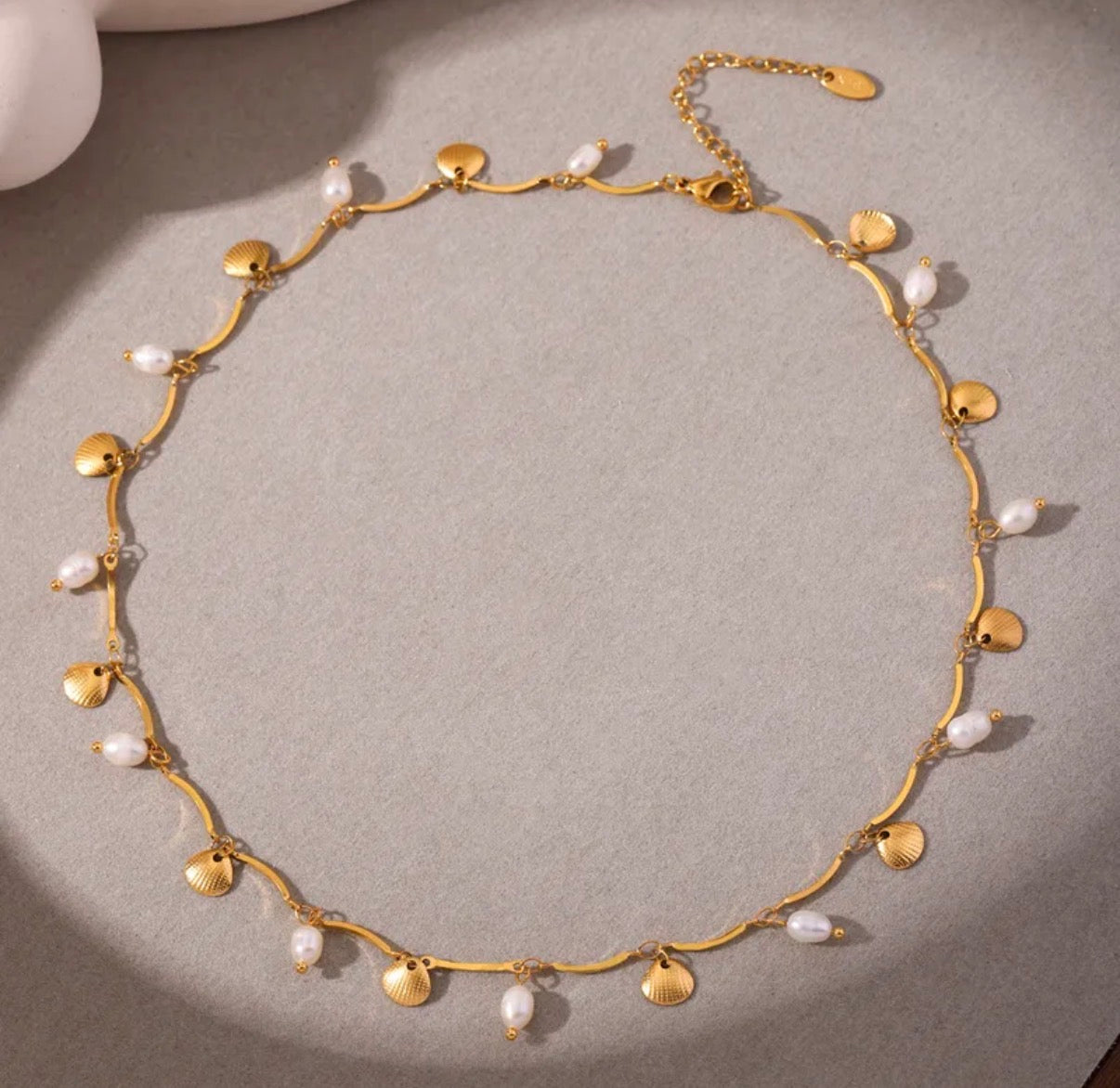 Collar Dijes Concha y Perla