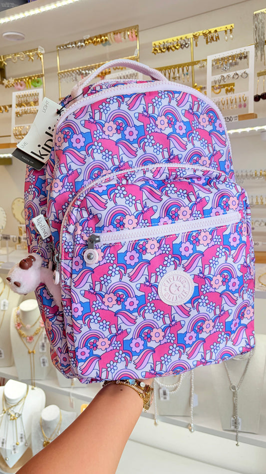 Mochila Rosa Grande Kippling