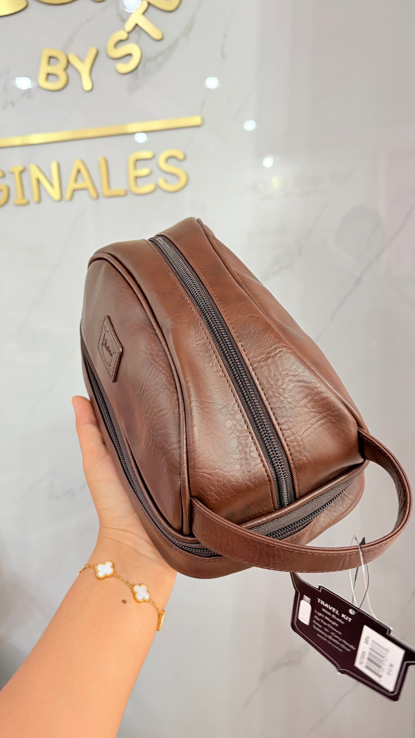 Bolso De Mano Caballero Café Florshein