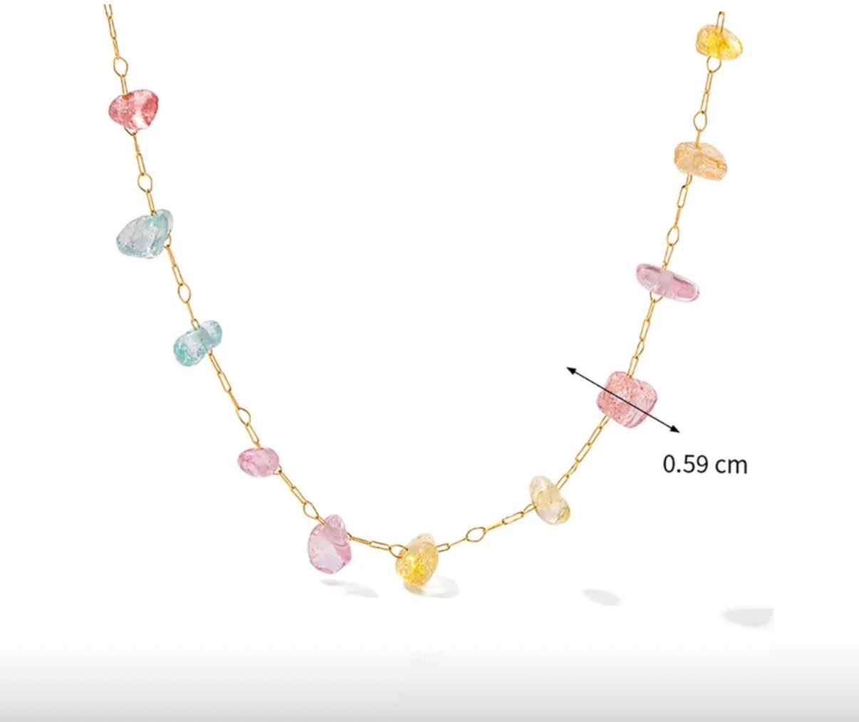 Collar Piedras De Colores Milly