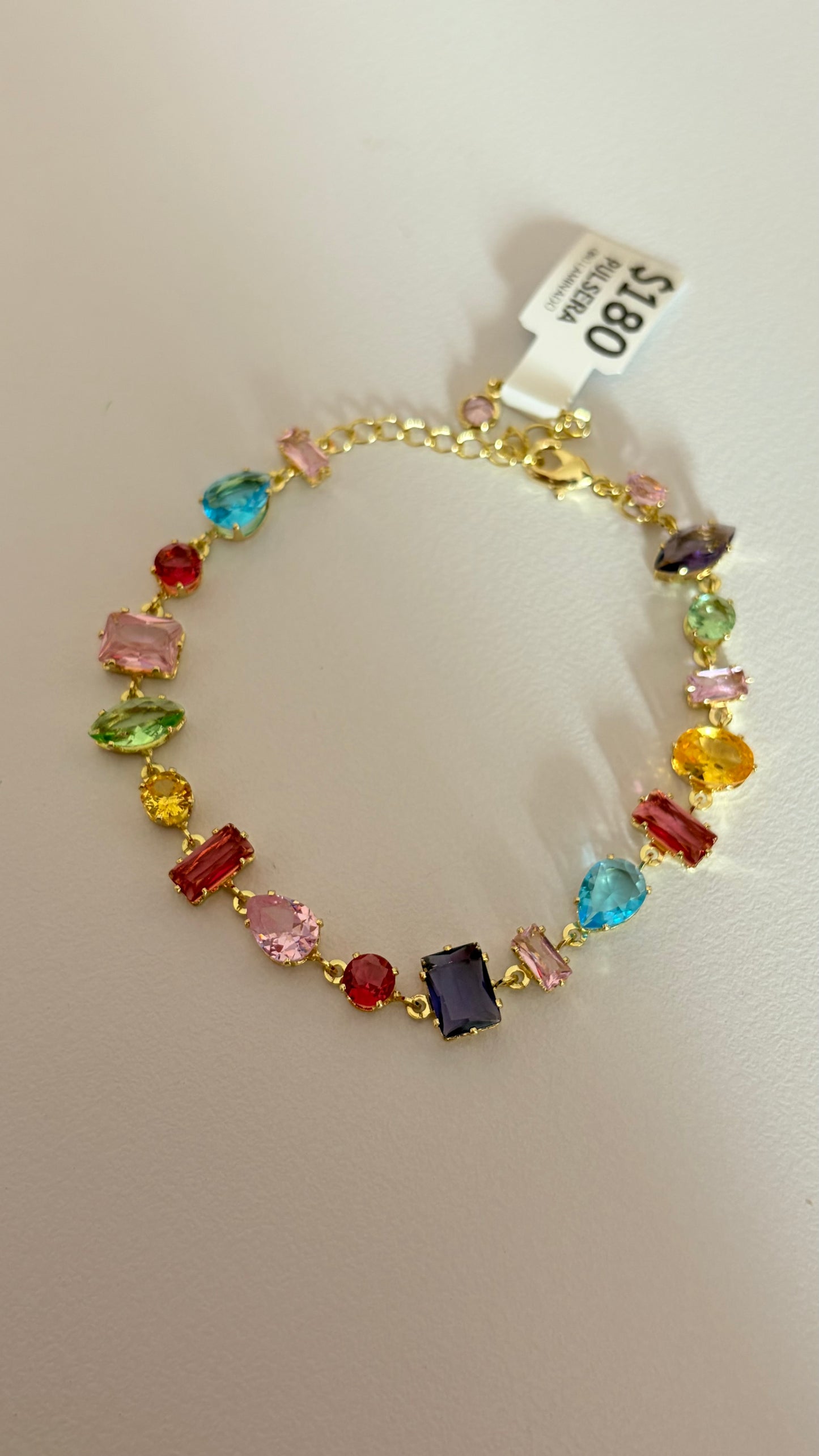 Pulsera Piedras Irregulares Colores