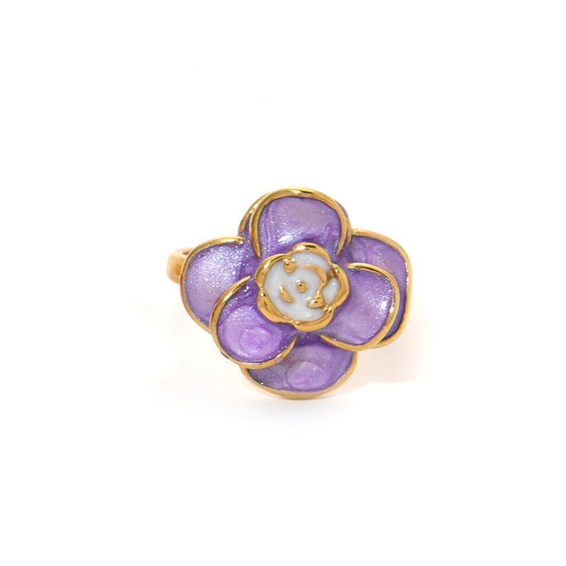 Anillo Flor Morada