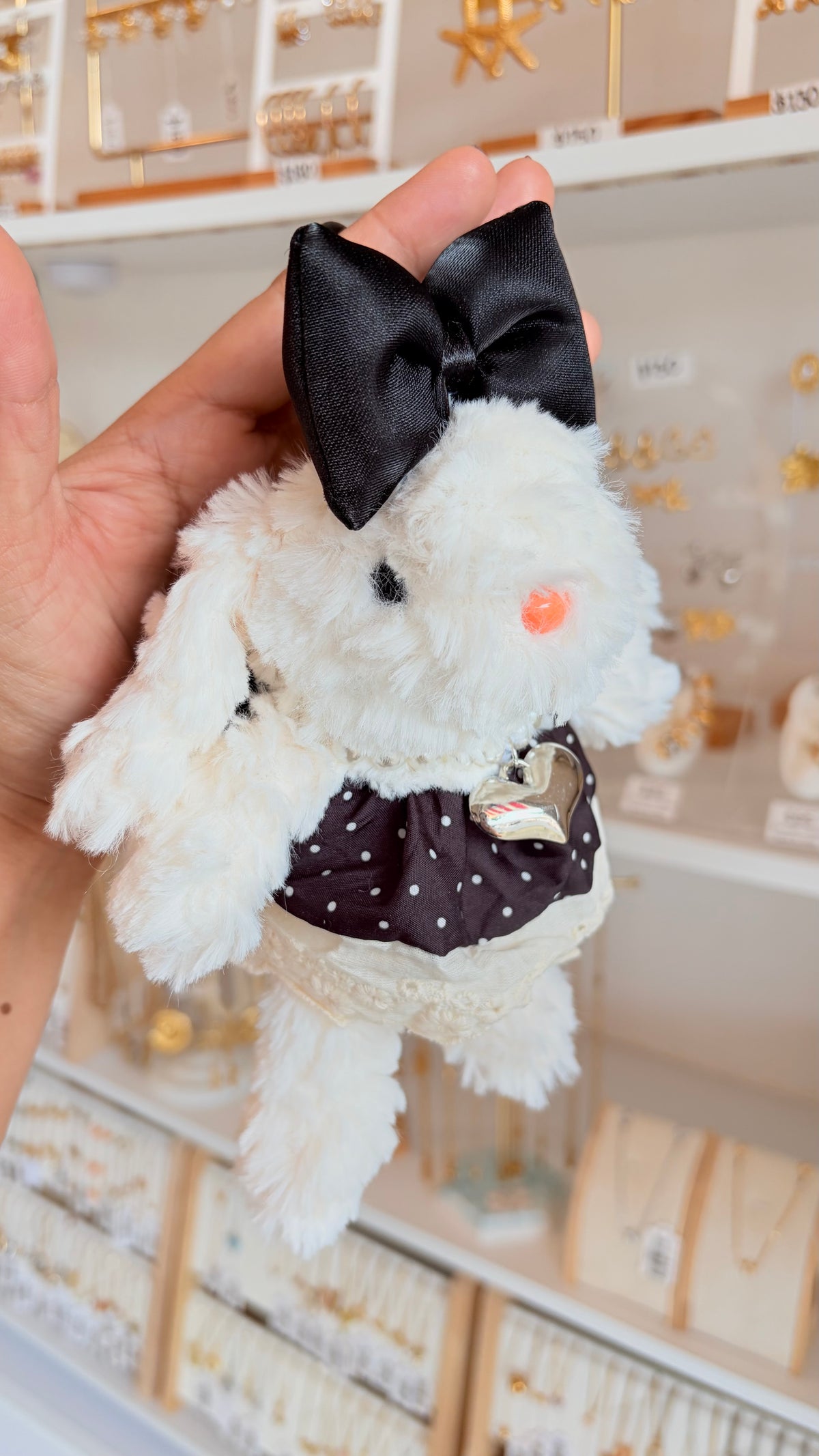 Llavero Maxi Conejito Moño Negro