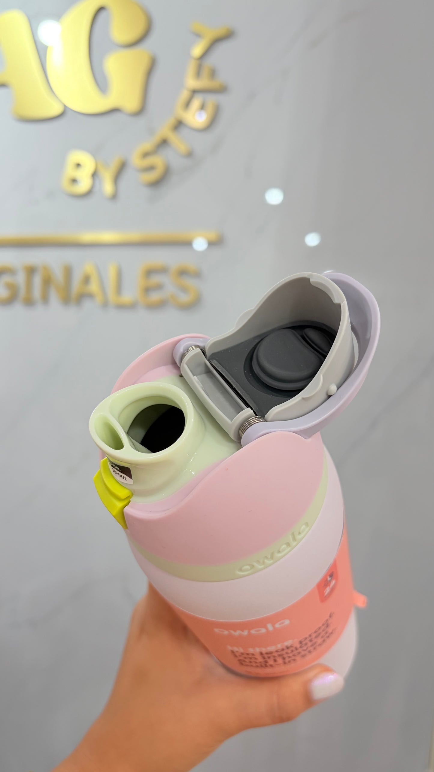 Termo Gris Y Morado 945ml Owala