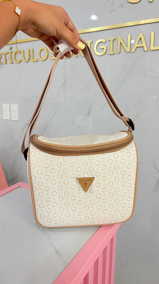 Lonchera Blanca Y Beige Guess