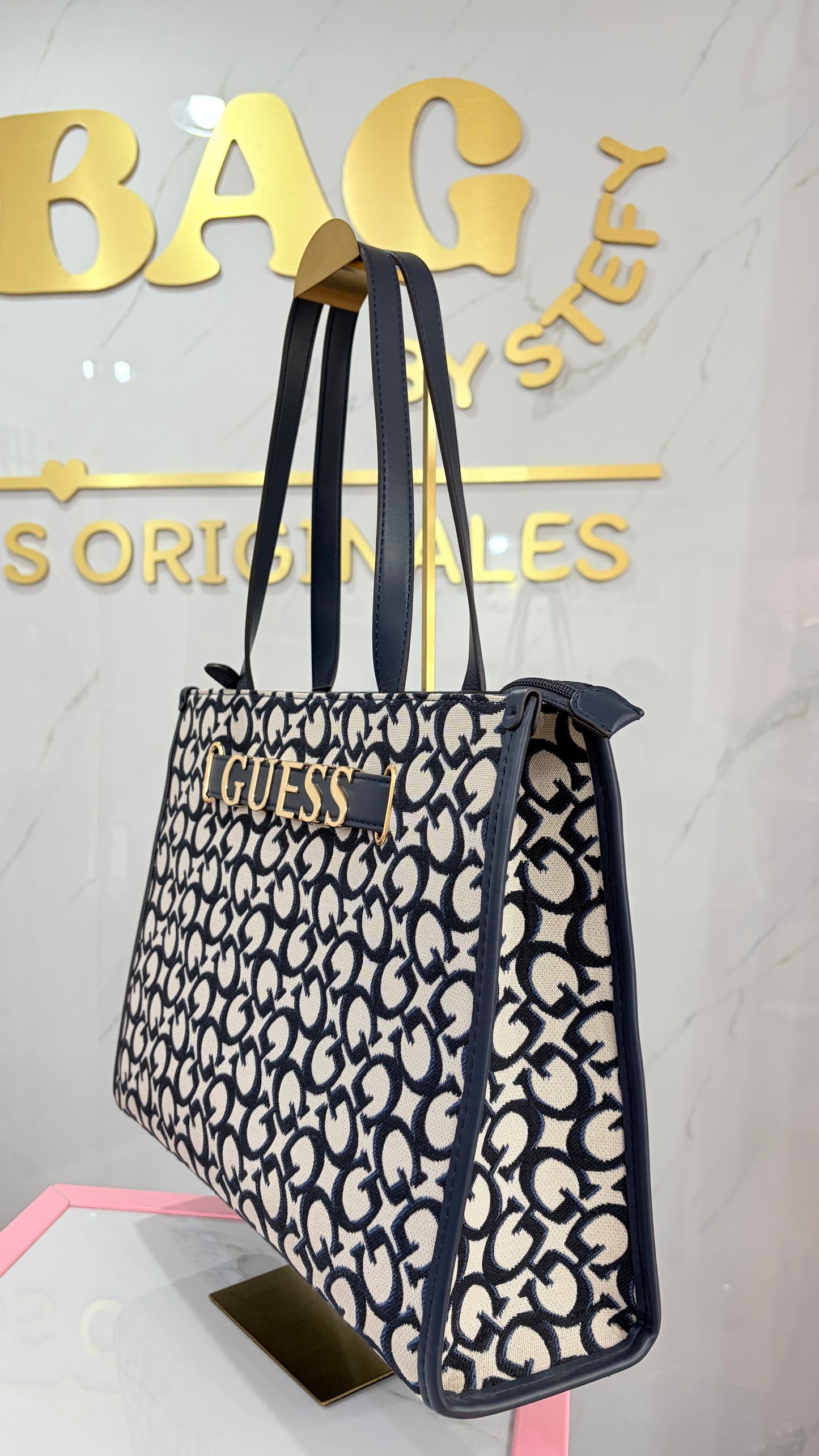 Bolsa Dama Tote Azul Guess