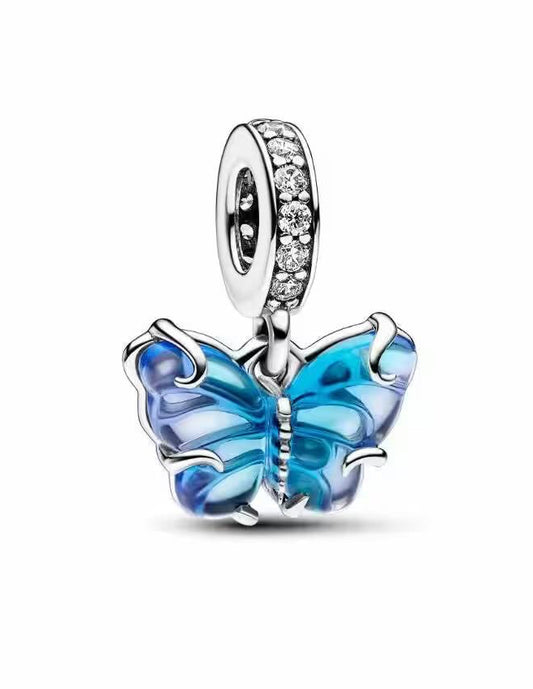 Charm Chapado Mariposa Azul