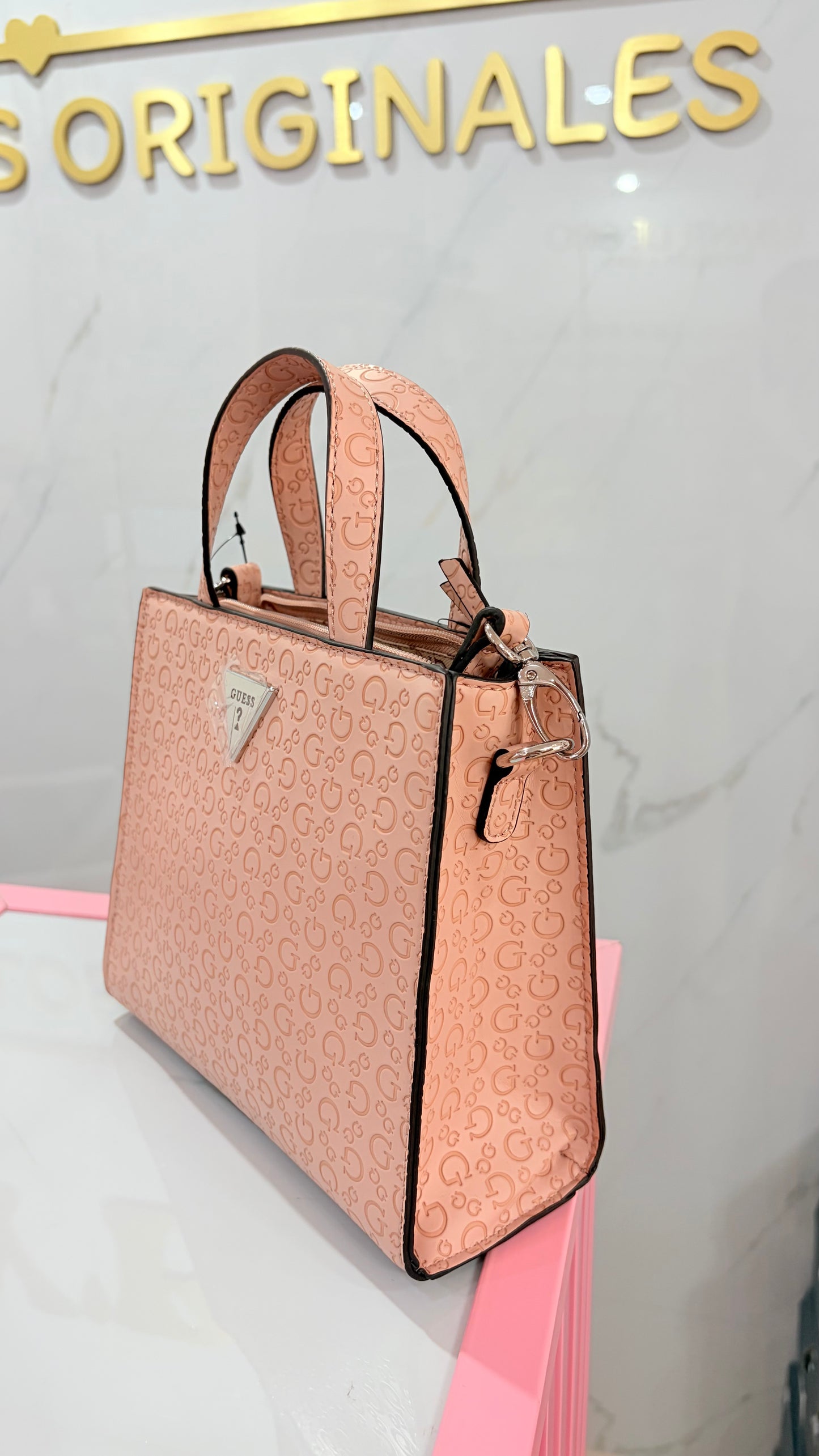 Bolsa Dama Crossbody Nude Guess