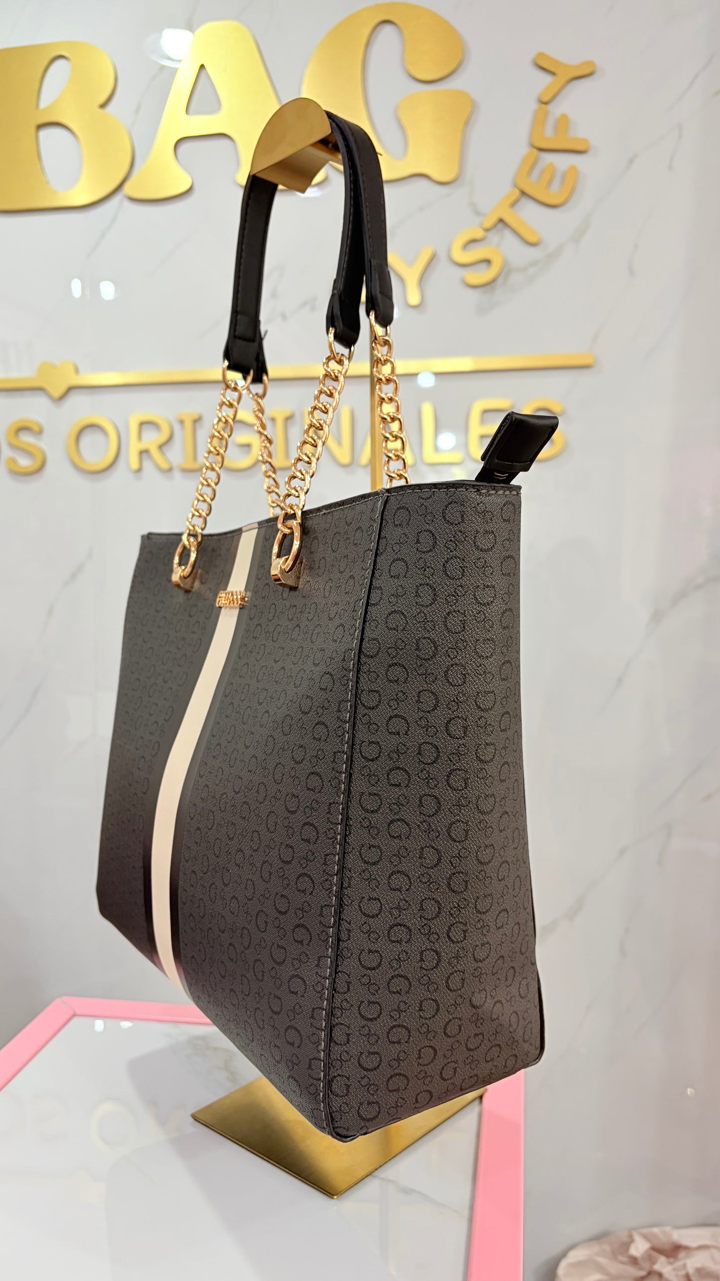 Bolsa Dama Tote Negra Guess