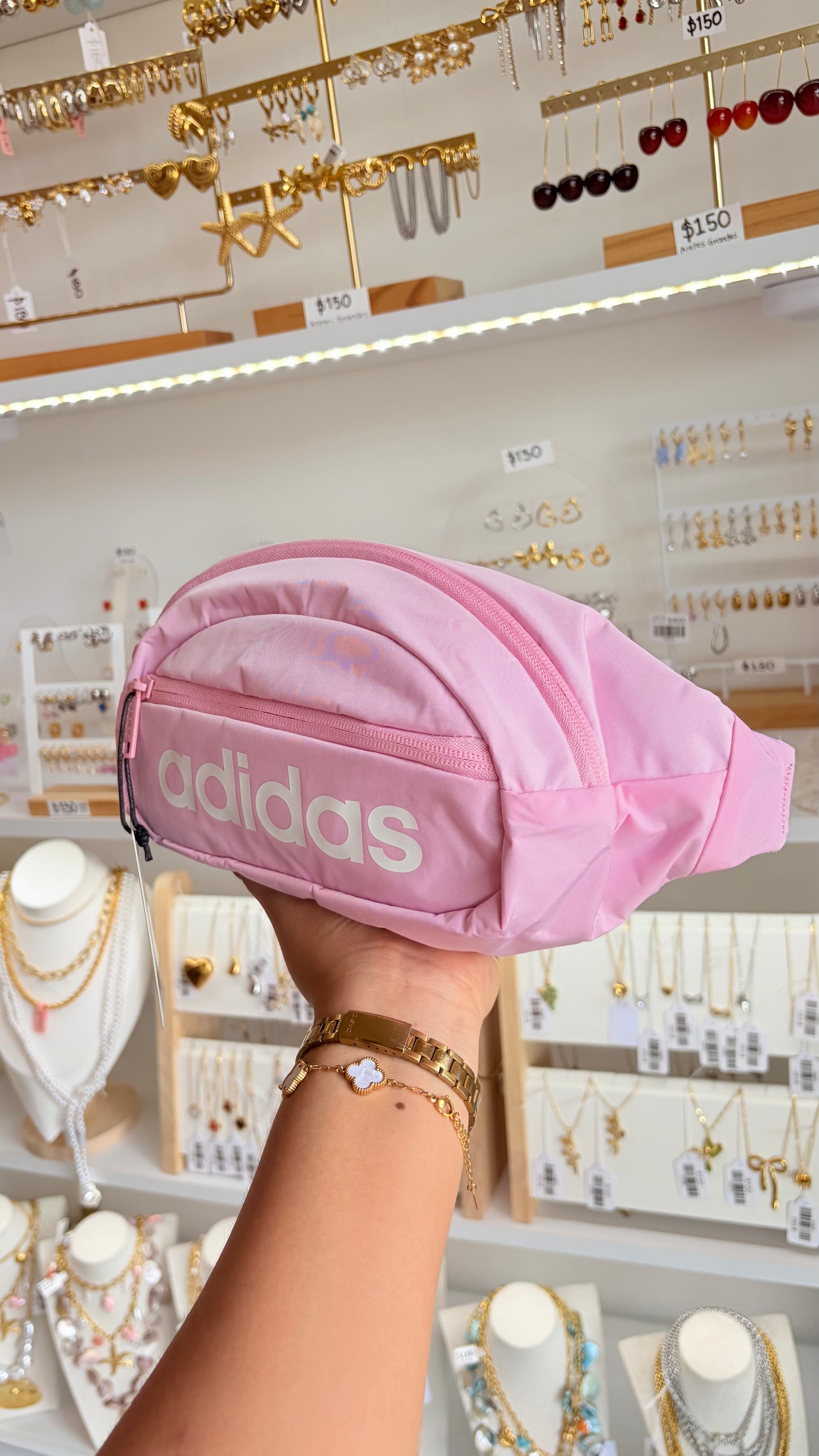 Cangurera Dama Rosa Adidas