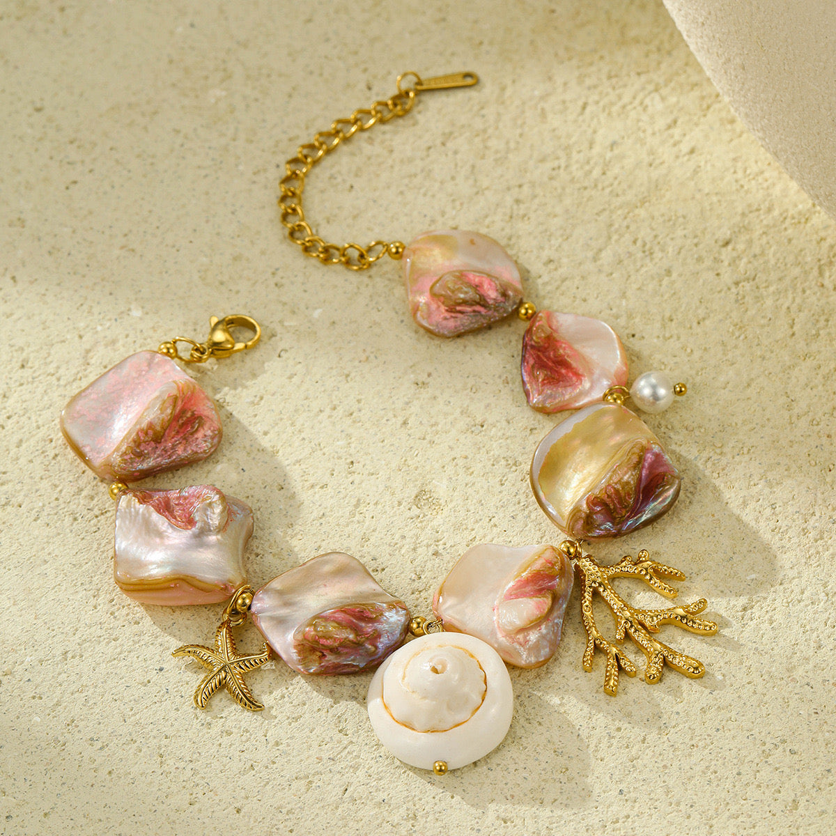 Pulsera Maxi Rosa Concha