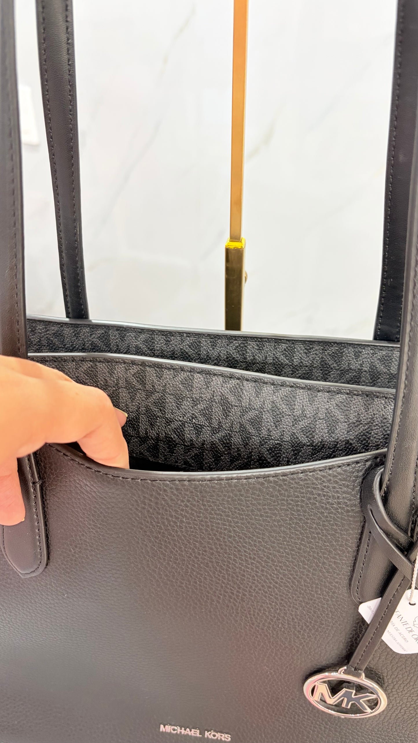 Bolsa Dama Tote Negro Michael Kors