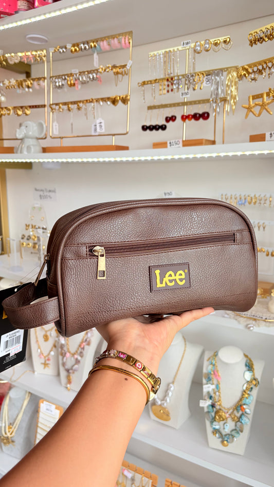 Bolso De Mano Caballero Café Lee