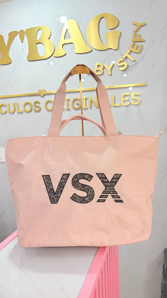 Bolsa Dama Tote Maxi Rosa Victoria’s Secret