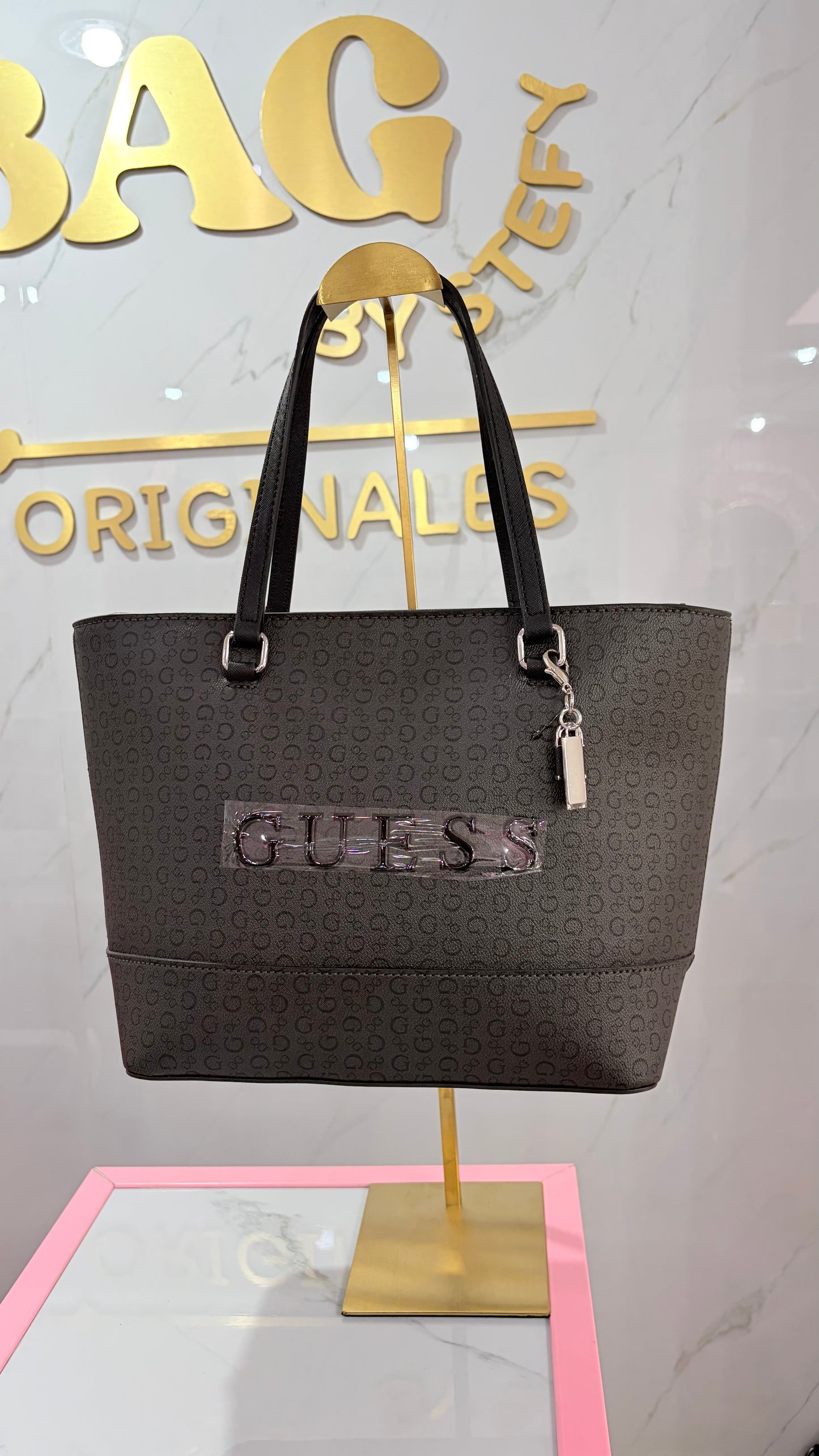 Bolsa Dama Tote Negra Guess